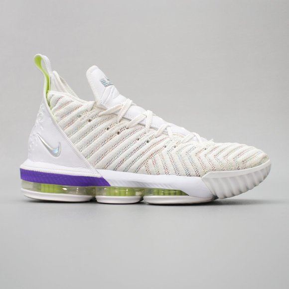 Nike Men\'s 10 Lebron XVI 16 Buzz Lightyear White Hyper Grape Sneakers AO2588-10 main image 5